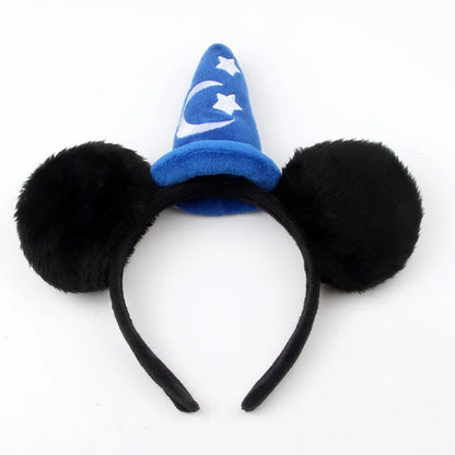 Mickey Mouse Ears Headband – Plush Sorcerer Wizard Hat