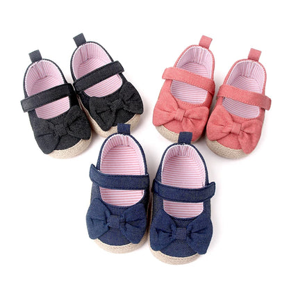 Baby Girl Mary Jane Shoes – Soft Sole Bowknot Sandal