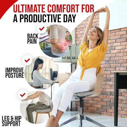 Ergonomic Memory Foam Seat Cushion for Office & Home