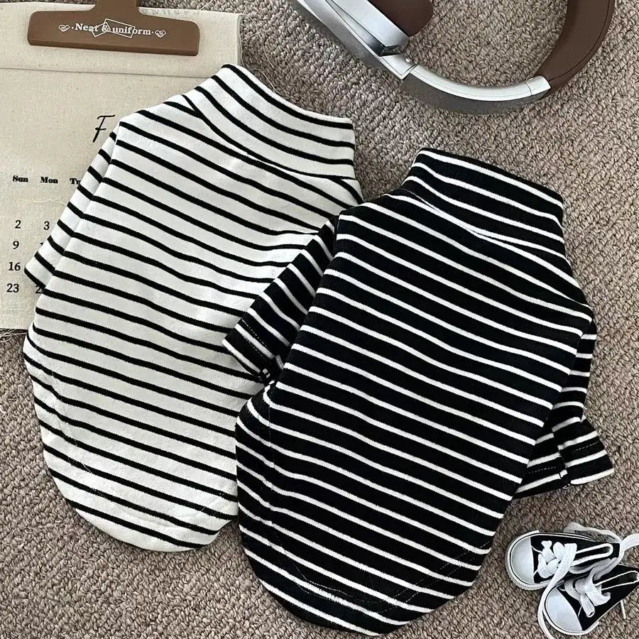 Dog Sweater – Striped Thermal Knit for Small Dogs