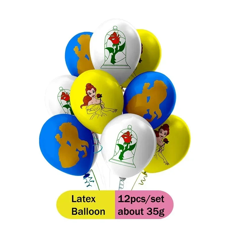 Beauty and the Beast Party Supplies – Disney Princess Birthday Decorations Set