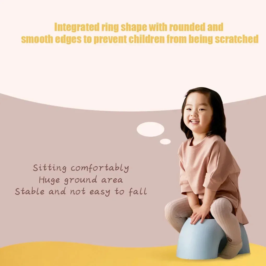 Rainbow Shape Kids Step Stool – Colorful Plastic Children's Seat