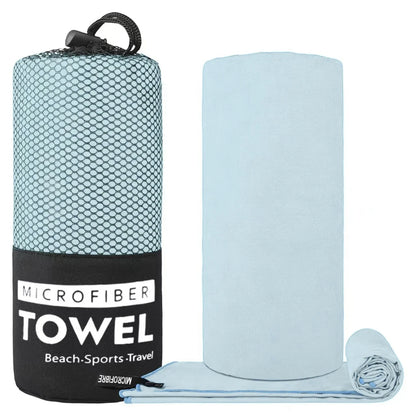 Microfiber Sports Towel – Quick Dry, Super Absorbent for Gym, Beach & Travel