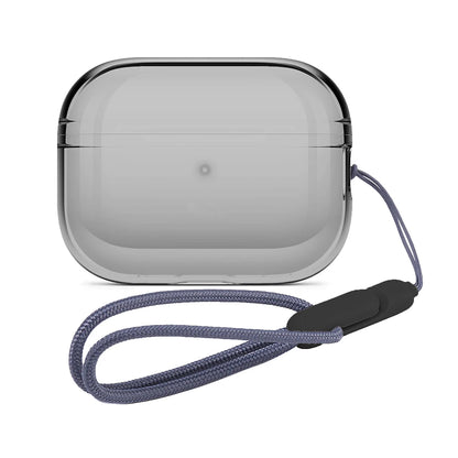 Clear AirPods Pro 2 Case with Wrist Strap – Soft TPU Cover