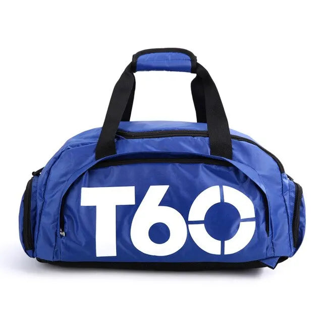 T60 Waterproof Gym Bag – Sports Duffel Backpack for Men & Women