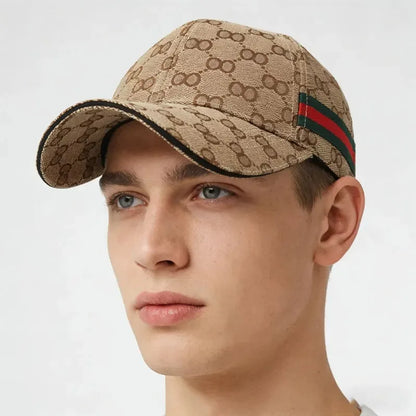 UV Protection Baseball Cap – Striped Adjustable Outdoor Sun Hat