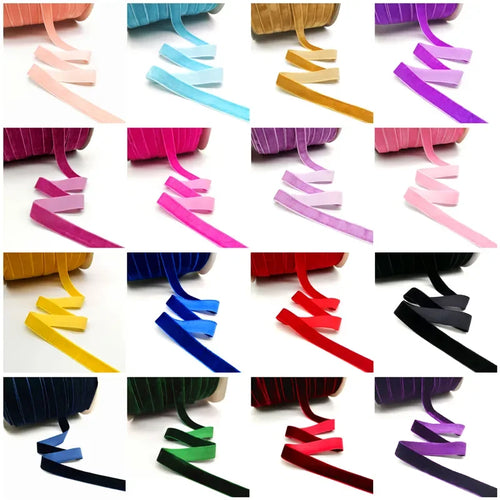 Velvet Ribbon 5 Yards – 6mm to 25mm Wide for Wedding, Gift Wrapping & DIY