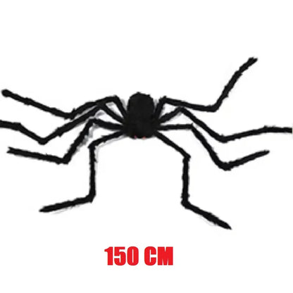 Giant Plush Spider Halloween Decoration – Outdoor Horror Prop 30–200cm
