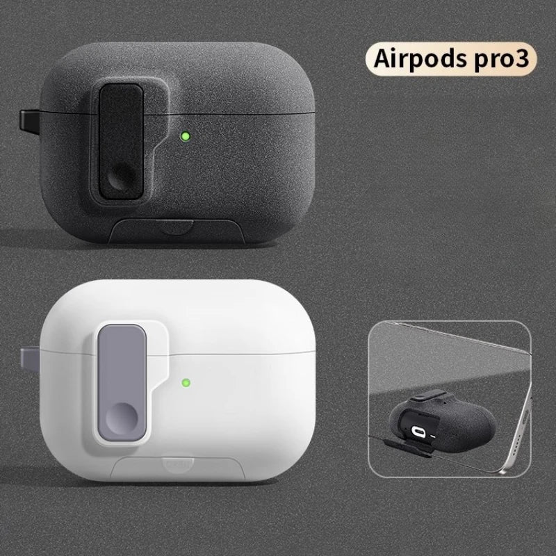 AirPods Pro 3 Case with Phone Stand, Magnetic Lock & Carabiner