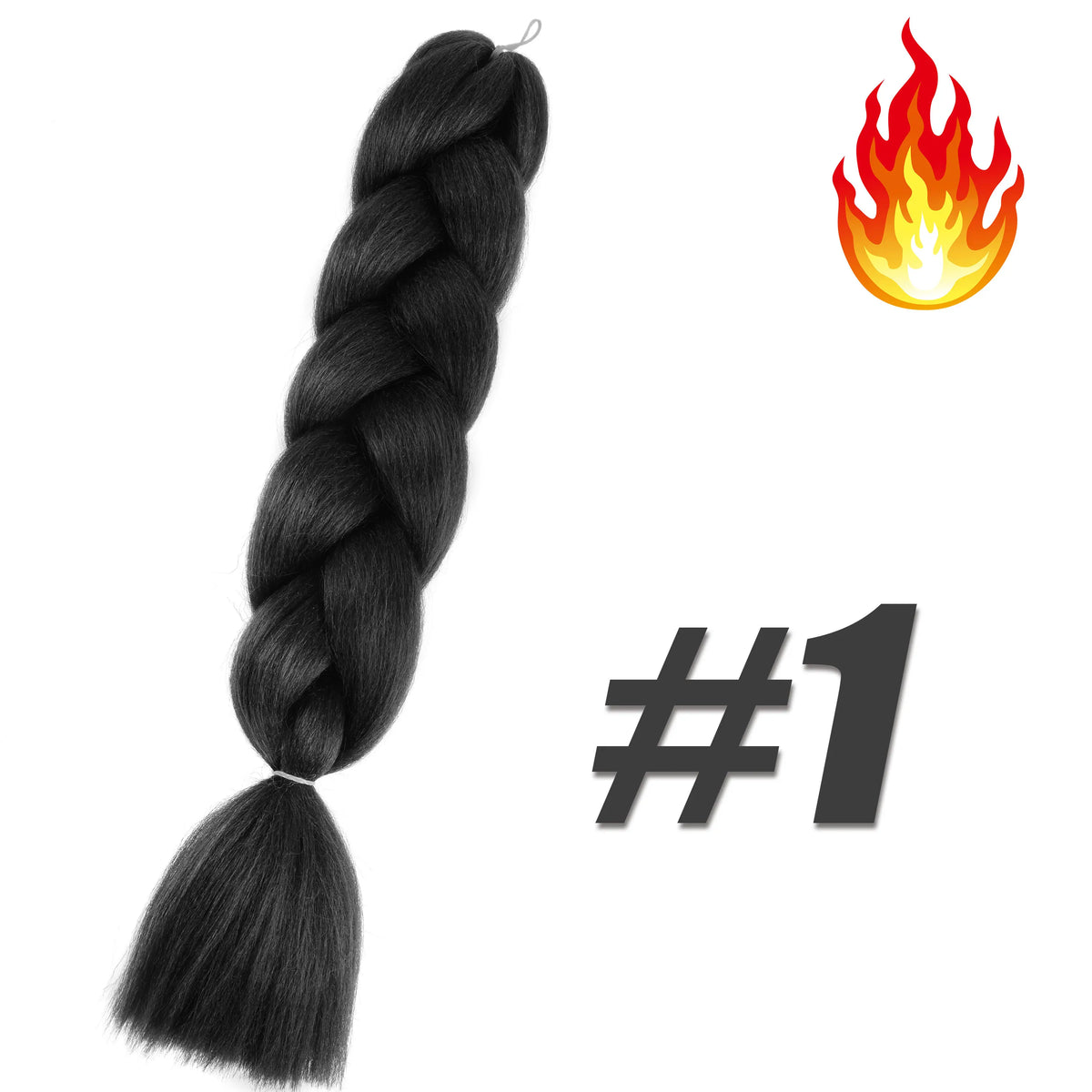 Pre-Stretched Kanekalon Jumbo Braiding Hair Extensions 24"