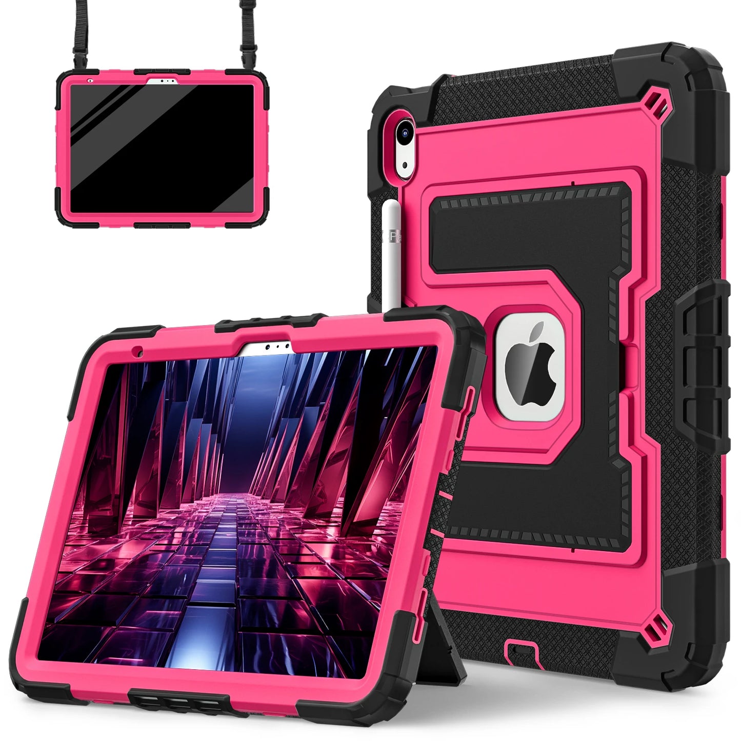 iPad Rugged Stand Case – PC & Silicone, All Models