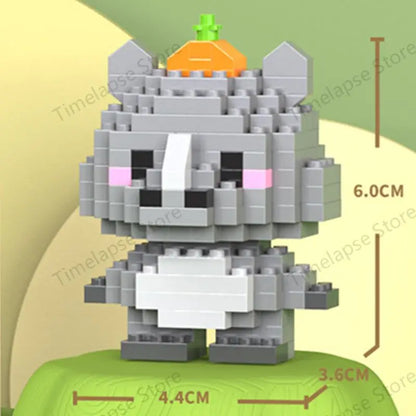 Cute Animal Mini Building Blocks Kit – DIY Micro Brick Figures for Girls