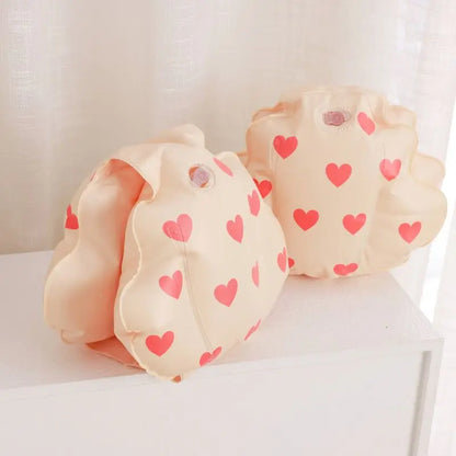 Inflatable Swim Arm Floaties for Kids – Fun Print Armbands