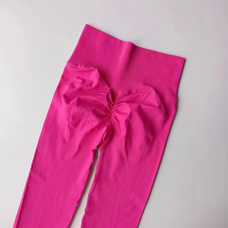 Seamless High Waist Yoga Leggings Women – Scrunch Butt Push Up Gym Pants