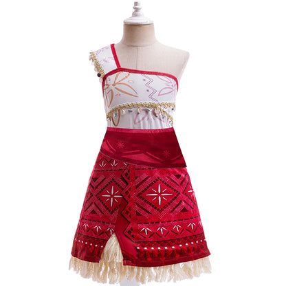 Moana Princess Costume for Girls with Accessories – Ages 2–12