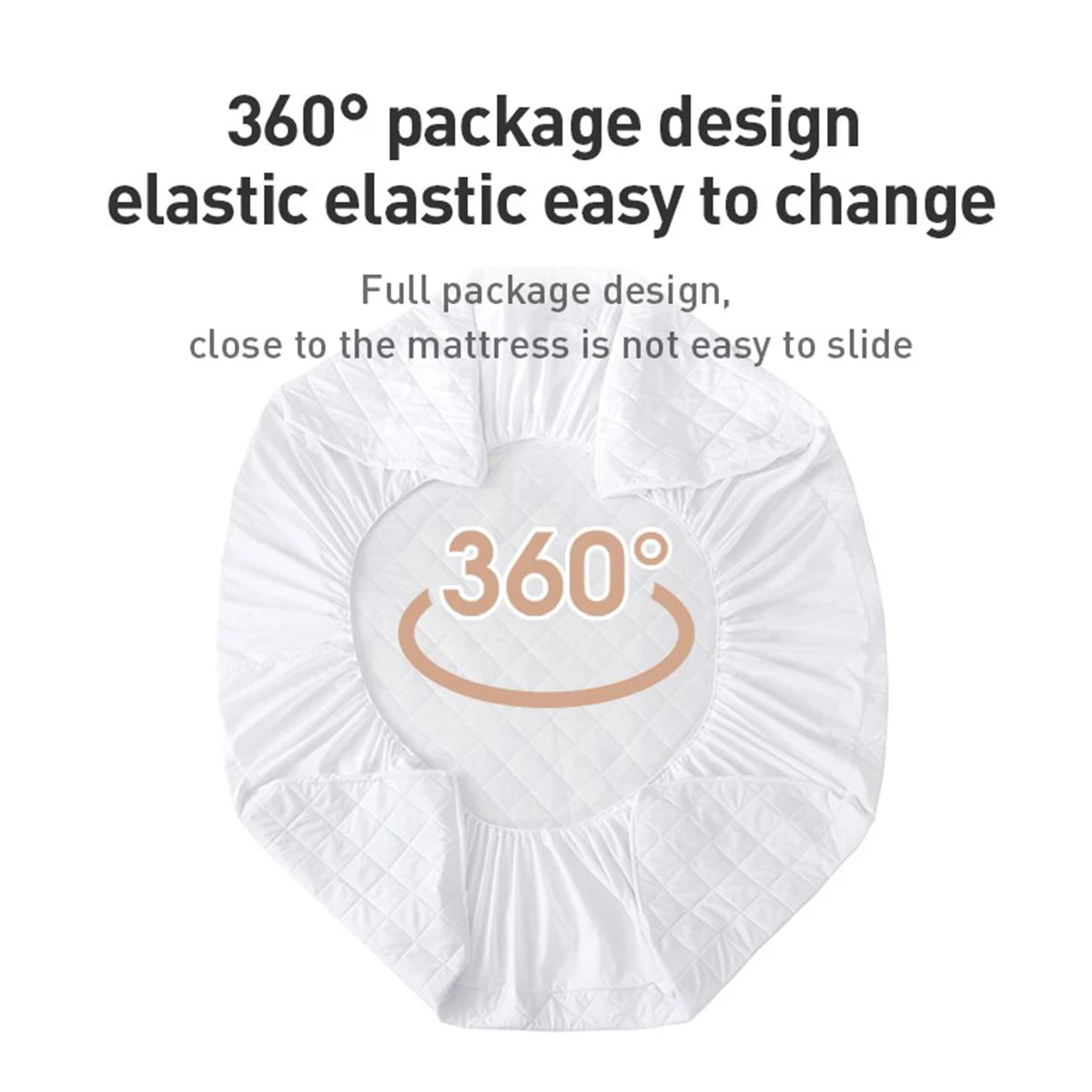 Waterproof Quilted Mattress Protector – Fitted Sheet Cover