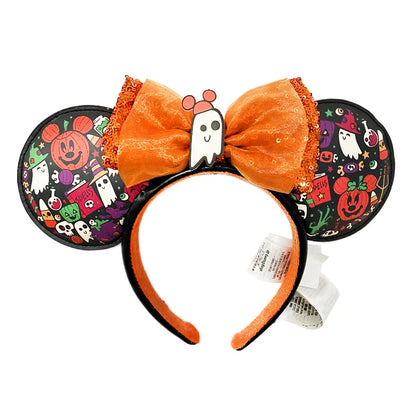 Disney Mickey Minnie Ears Headband – Sequin Bow Costume Cosplay