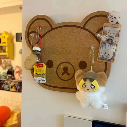 Rilakkuma Bear Felt Wall Panel – Kids Room Decor 9.4x11.8in