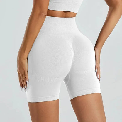 Women's High Waist Seamless Scrunch Yoga Shorts