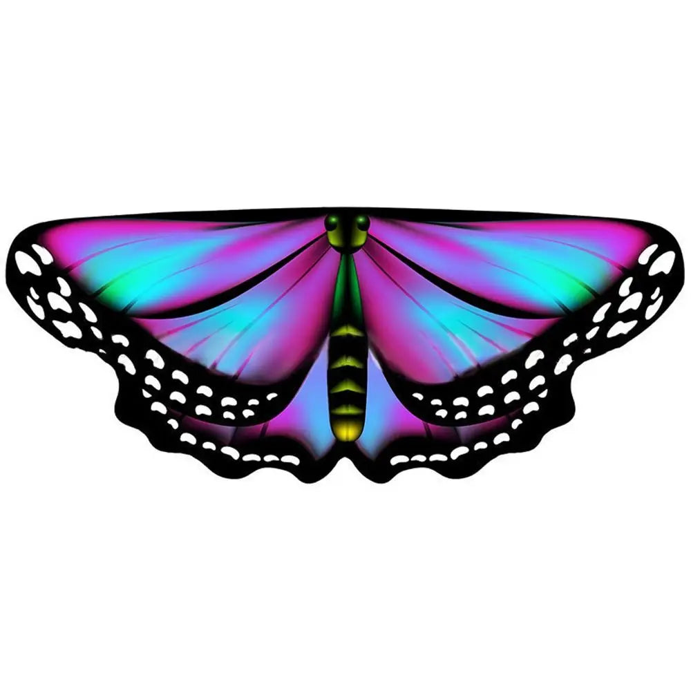 Kids Butterfly Wings Cape – Girls Fairy Costume Shawl