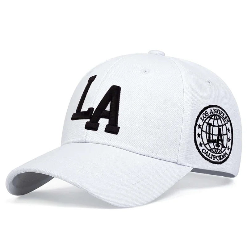 LA Embroidered Baseball Cap – Adjustable Snapback Unisex Hat