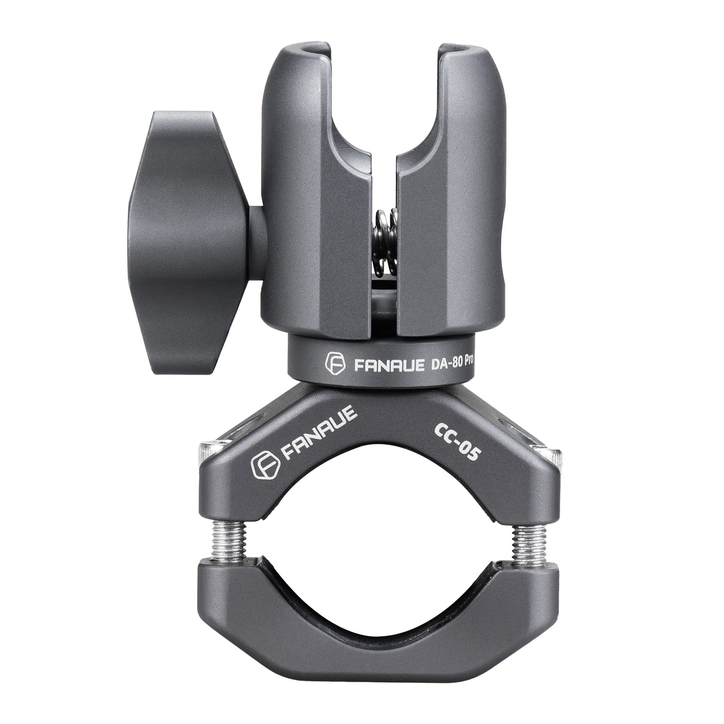 Fanaue Motorcycle Handlebar Clamp CC-05 with Ball Head Mount for Phone & Camera