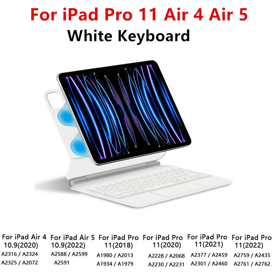 iPad Magic Keyboard Case with Touchpad – Backlit, Fits Pro, Air, 10th Gen & More