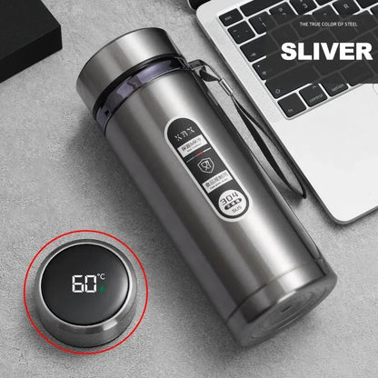Stainless Steel Vacuum Flask with LED Temperature Display