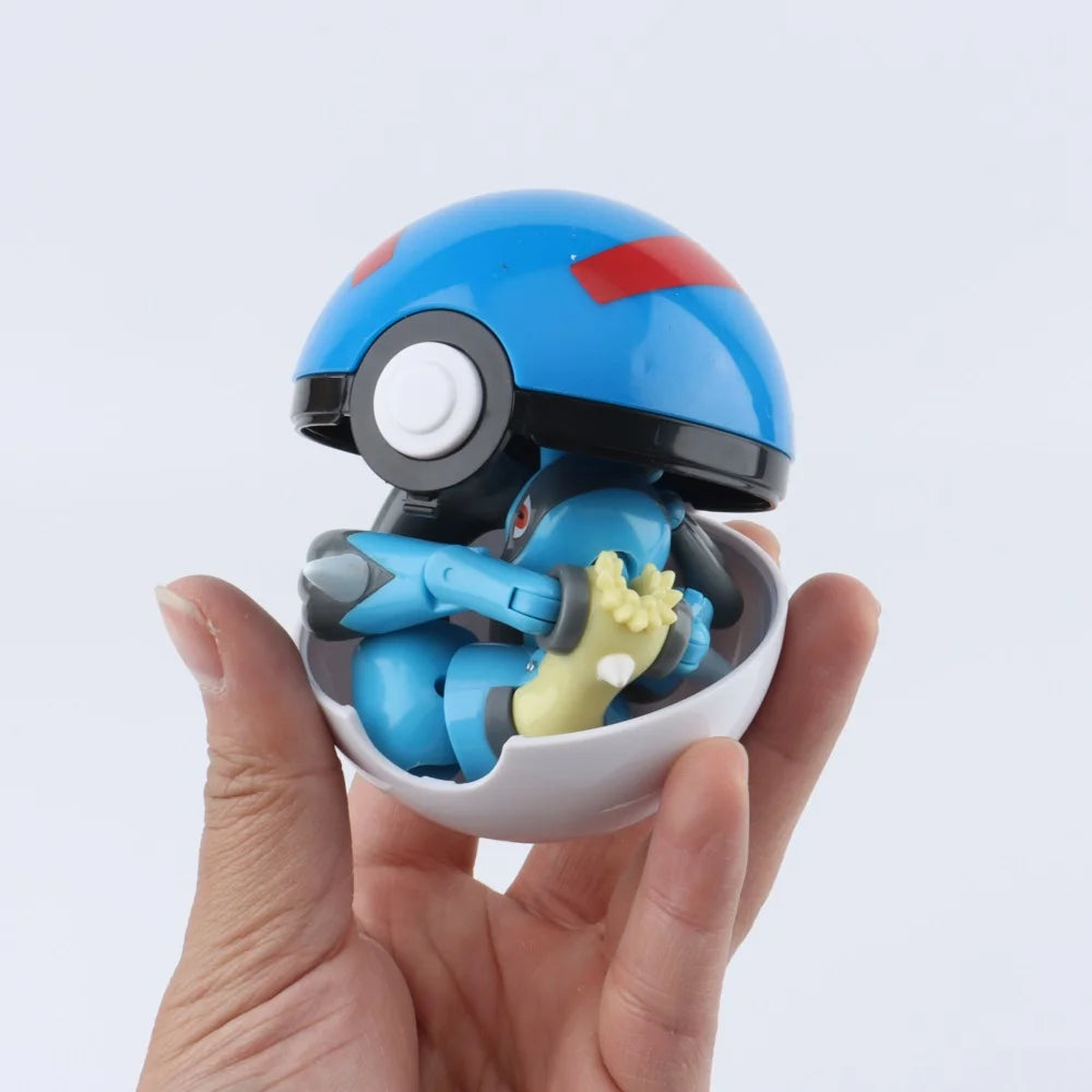 12 Style Pokémon Ball Pikachu Mewtwo Action Figure Collection
