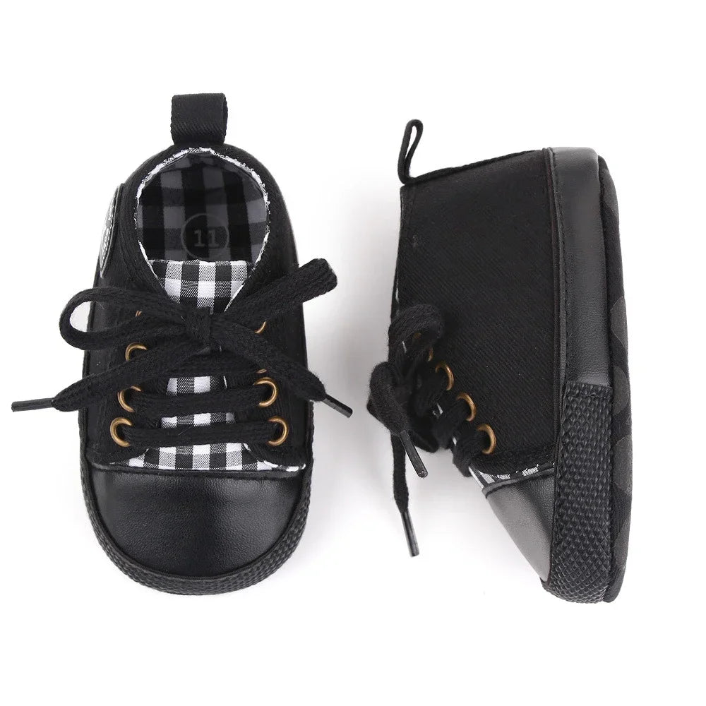 Baby Canvas Sneakers – Soft Sole First Walkers for Boys & Girls