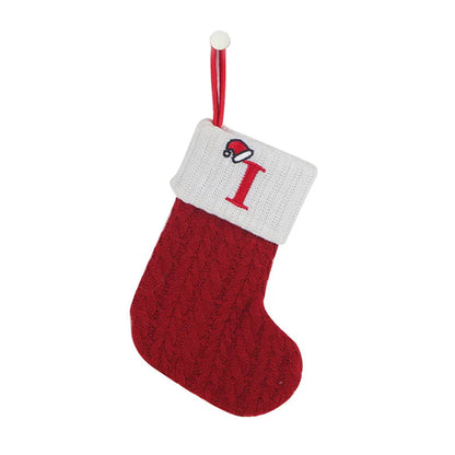 Christmas Knit Letter Stocking Ornament – A–Z & Snowflake