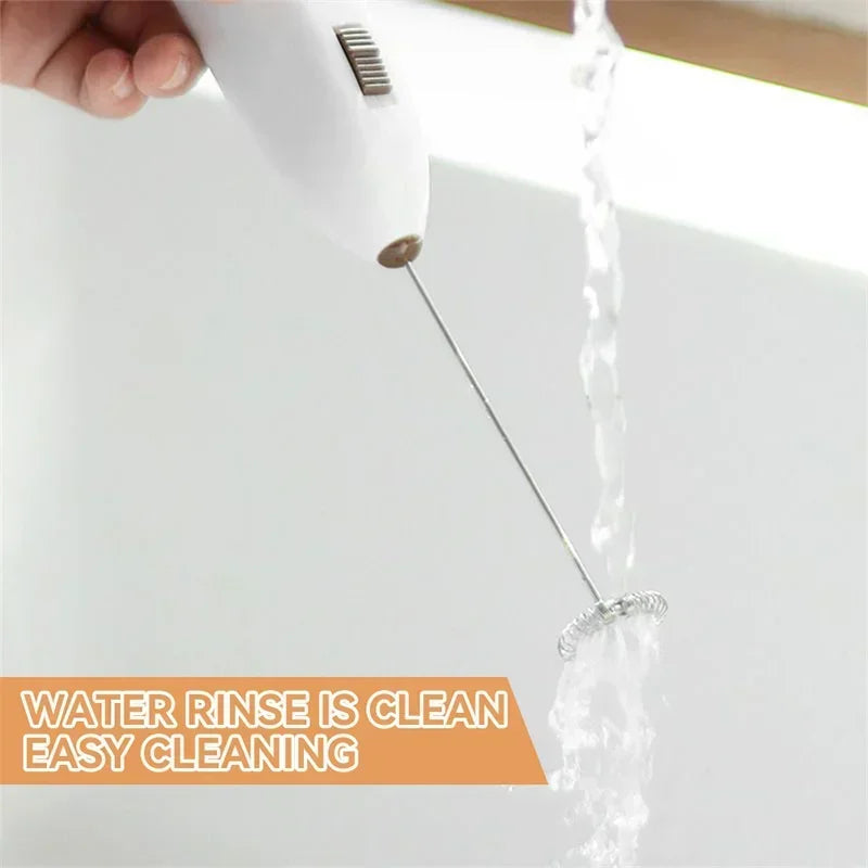 Mini Handheld Milk Frother – Electric Coffee Whisk & Egg Beater