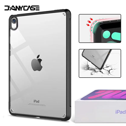 Clear Silicone iPad Case with Protective Bumper – Multi-Model Compatible