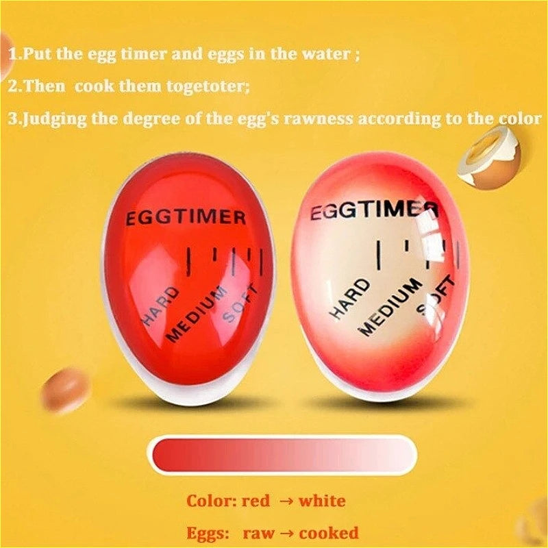 Kitchen Egg Timer – Mechanical Alarm Clock for Soft, Medium & Hard Boiled Eggs