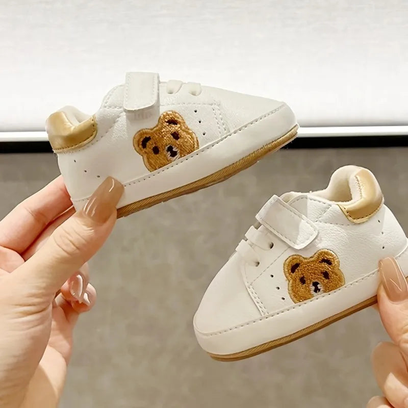 Baby Bear Sneakers – Soft Sole First Walker Shoes 0-18 Months