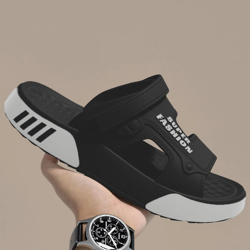 Men's Platform Slides Sandals – EVA Soft Sole, Indoor & Outdoor