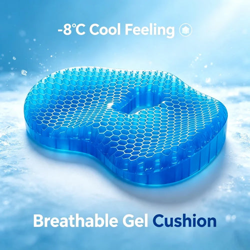 Thick Gel Seat Cushion – Cooling Honeycomb Pad for Office, Car & Home