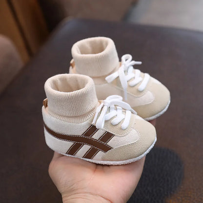 Baby Sock Sneakers Anti-Slip Soft Sole High-Top Shoes