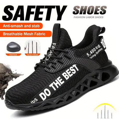 Steel Toe Safety Shoes – Lightweight Work Sneakers for Men & Women