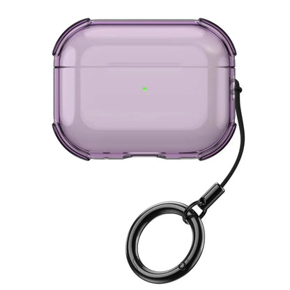 Clear AirPods Pro 3 Case with Keychain Ring – Shockproof TPU Cover