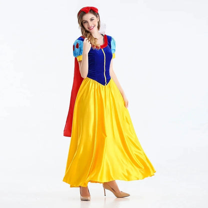 Snow White Princess Costume for Women – Halloween Cosplay Dress