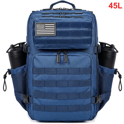 45L Tactical Backpack – Waterproof Military Hiking Bag