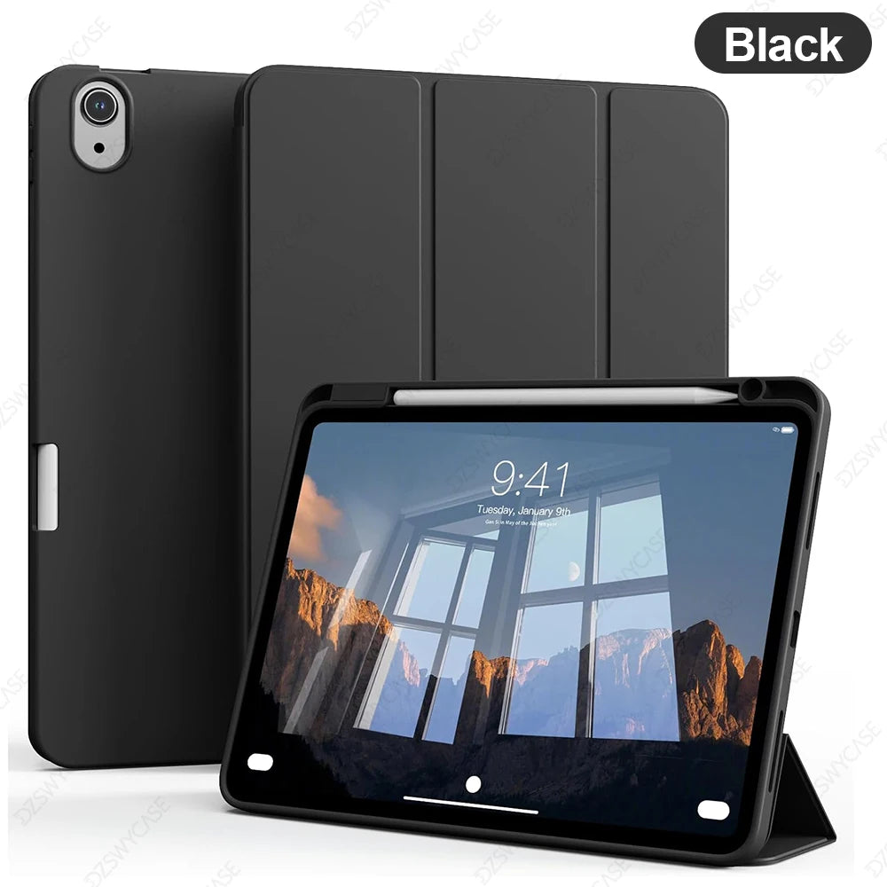 iPad Air Case with Pencil Holder – Fits Air 11 M4 M3 M2, Air 4 & 5