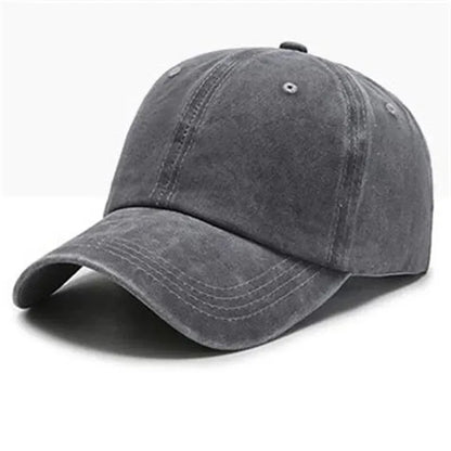 Streetwear Baseball Cap – Unisex Solid Color Cotton Hat