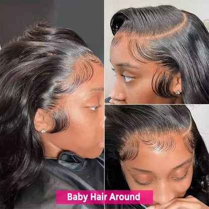 HD Lace Front Straight Human Hair Wig – 13x4 / 13x6 Glueless, 16–42 Inch