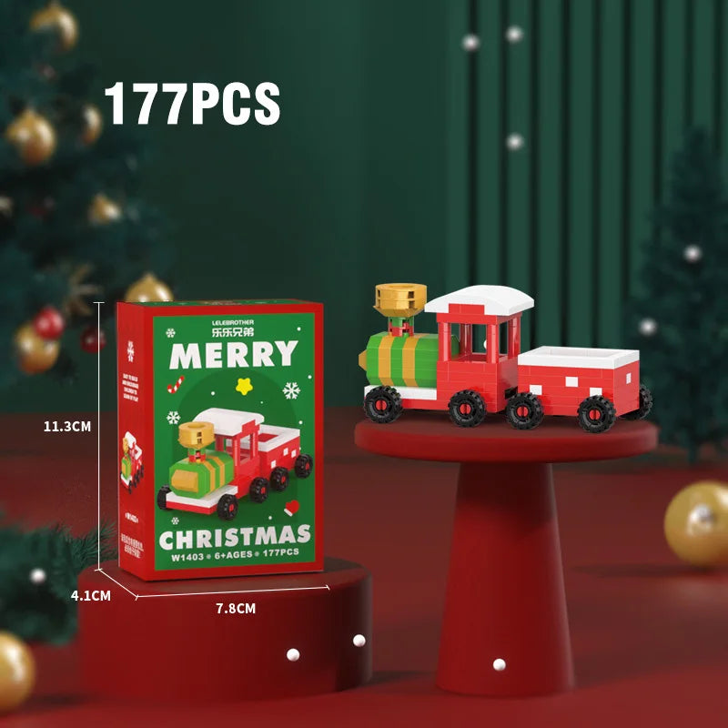 Christmas Micro Building Blocks Set – Santa, Reindeer & More