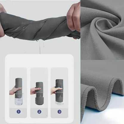 Microfiber Travel Towel – Quick-Dry, Super Absorbent & Compact