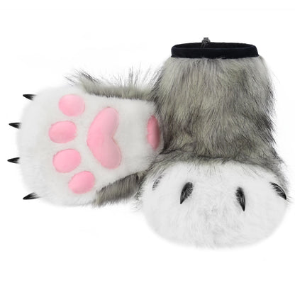 Animal Paw Slippers – Furry Claw Boots for Cosplay & Costume