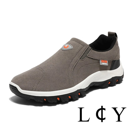 Men's Slip-On Hiking Shoes – Anti-Slip Waterproof Outdoor Sneakers