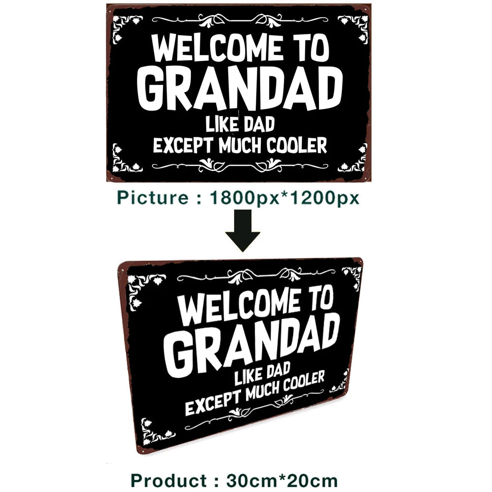 Custom Metal Tin Sign – Personalized Vintage Wall Art Plaque